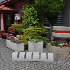 Sykkelstativ i betong til 5 sykler