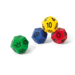 Terninger 12-sidet med tall og joker