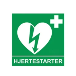 Tilbehør - Skilt til hjertestarter
