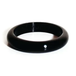 Tyggesmykke armring sort