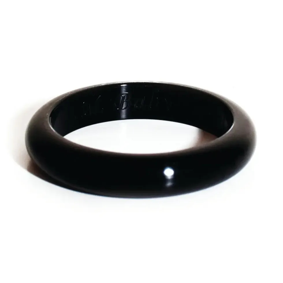 Tyggesmykke armring sort