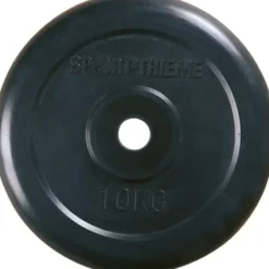 Vektskive Gummiert 10 kg sort