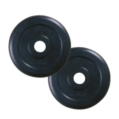 Vektskive Gummiert 2,5 kg sort