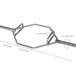 Vektstang Hex Bar Internasjonal 50 mm