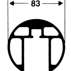 Volleyballstolper DVV 2 - 83 mm